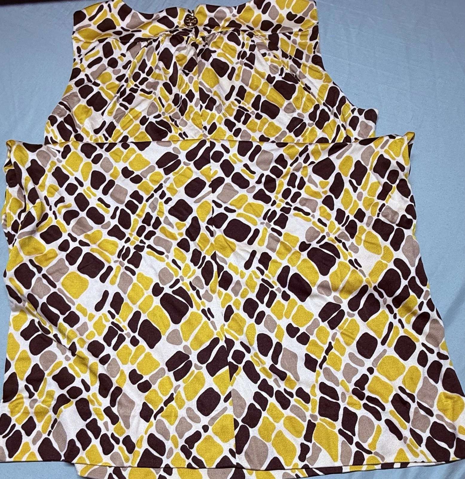 Abito Tory Burch in seta geometrica taglia S