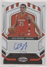 2022-23 Panini Chronicles Draft Picks Red 29/99 Cole Swider #CRC-CSW Auto p9m