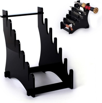 Dagr Stand Knife Display Stand,Acrylic Display Case Holds 6