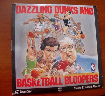 Dazzling Dunks and Basketball Bloopers Laser Disc 1991 Marv Albert Frank Layden