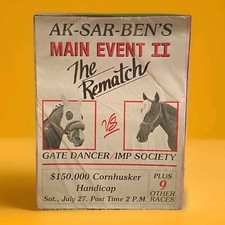 Poster Aksarben Omaha Gold Cup Horse Racing Event Gate Dancer/IMP Society 1984