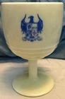 New ListingVintage Antique Vanilla Colored Milk Glass Beer Goblet 1950s ? Moctezuma ?