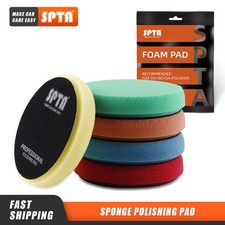 SPTA 5 Stück Polierschwamm Set 125mm 150mm Auto Polierpad mit für Poliermaschine
