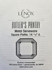 Lenox Butler’s Pantry Square Serving Platter 14.5" Metal Serveware 6178883 — photo 4