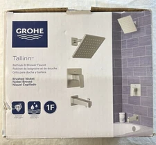 Grohe Tallinn Single-Handle 1-Spray Bathtub and Shower Faucet - Brushed Nickel
