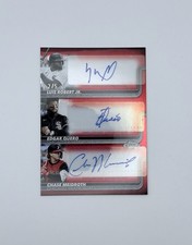 2025 Topps Chrome Update Triple Autograph Robert Quero Meidroth TA-ROM /5