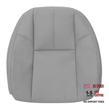 Driver or Passenger Side Top Lean Back Leather Seat Cover Gray Compatible with