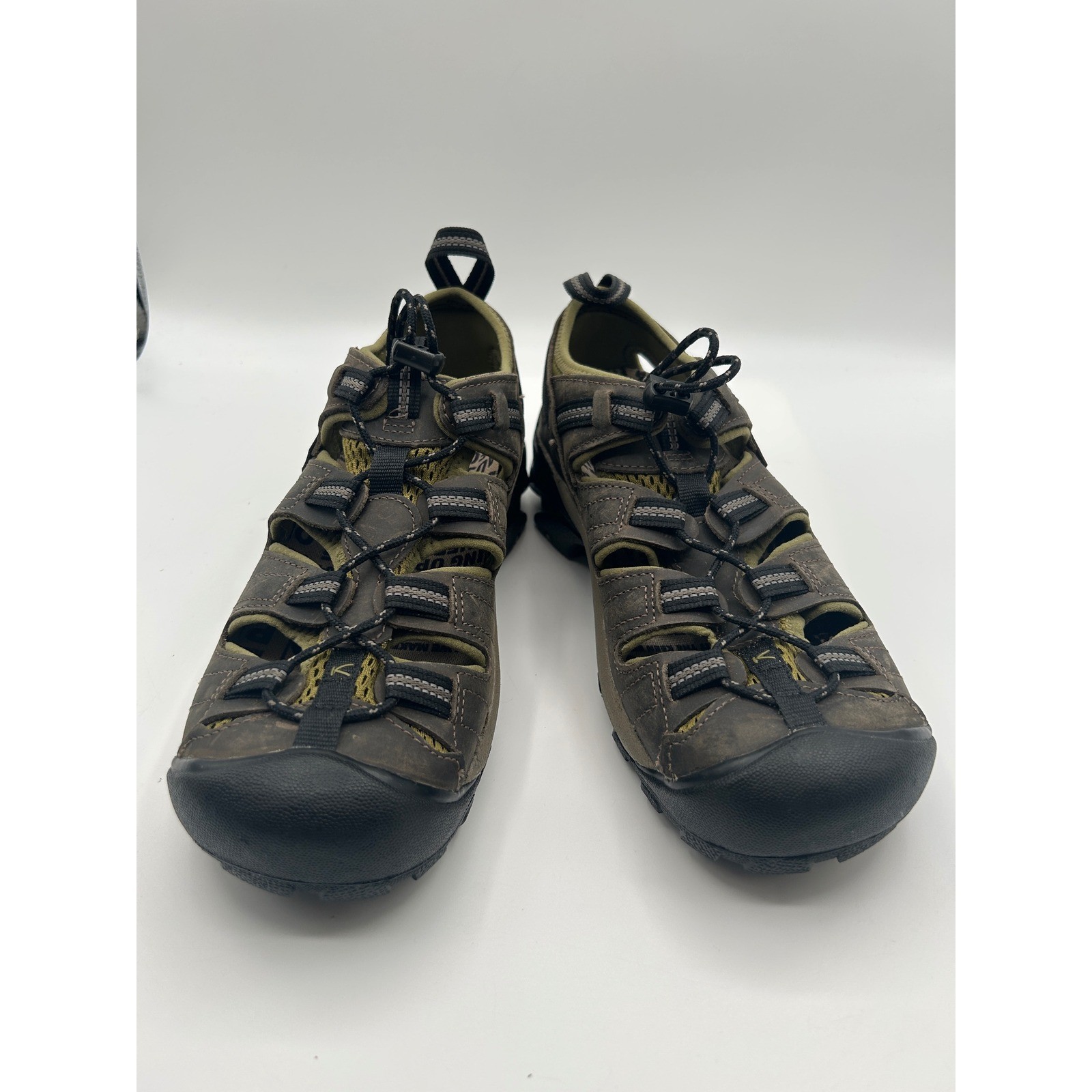 KEEN Arroyo II Mens Hiking Sandals Brown Leather Waterproof Trail Shoes US 11.5