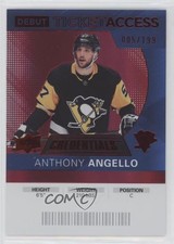 2021 Credentials 2020-21 Debut Ticket Access Red 5/199 Anthony Angello #72 08he