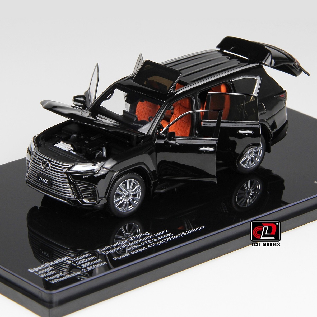 LCD MODELS LCD43013-BL 1:43 LEXUS LX600 (BLACK) DIECAST CAR | eBay