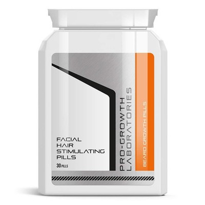 Pro Growth Mens Beard Growth Tablets Facial Hair Capsules