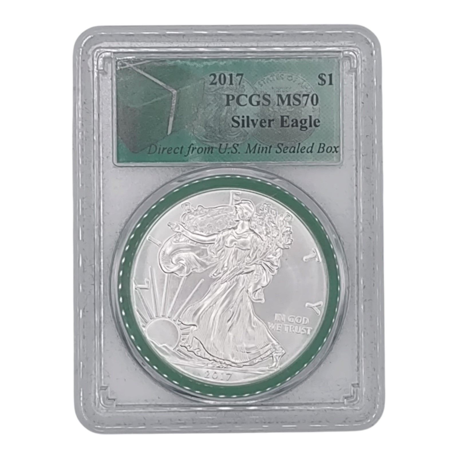 2017 American Silver Eagle PCGS MS70 Sealed US Mint Box $1 Silver Direct Mint