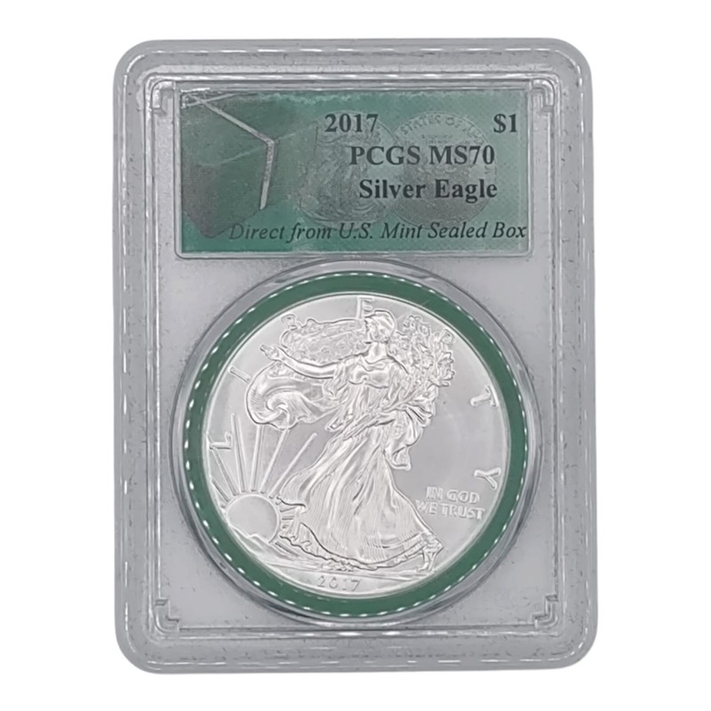 2017 American Silver Eagle PCGS MS70 Sealed US Mint Box $1 Silver Direct Mint