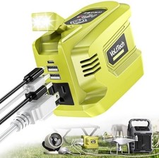 200W Power Inverter Compatible with Ryobi 18V Battery, 18V to 110V-120V, Portabl