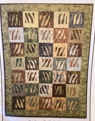 PATTERN  Windfall  Earthy Block Quilt NEW Saginaw St. Quilt Co.