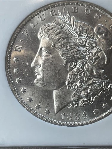 1884-O Morgan  Silver Dollar PCI MS Sixty Grade 90% Fine Silver Blast White