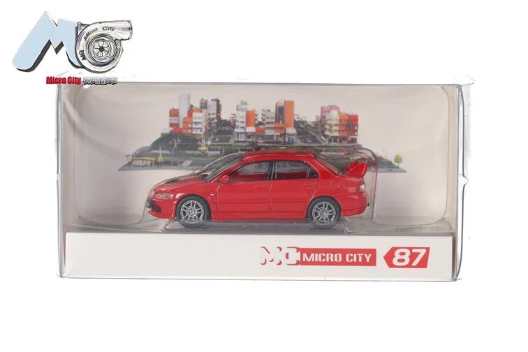 MICRO CITY - Voiture de 2005 de couleur rouge - MITSUBISHI Lancer Evolution 9... - Photo 3/4
