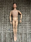 Vtg 1964 GI Joe Man Of Action Figure Scar Face Brown Flocked Hair Blue Eyes