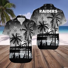 Las Vegas Raiders Tropical Sunset Silhouette Ha, Gift For Fans, Gift For Friends