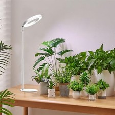 Plant Grow Light for Indoor Plant,Desk LED Grow 1 Pack White With Base