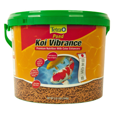 Tetra Pond Koi Vibrance Premium Fish Nutrition with Color Enhancers, 3.31lbs