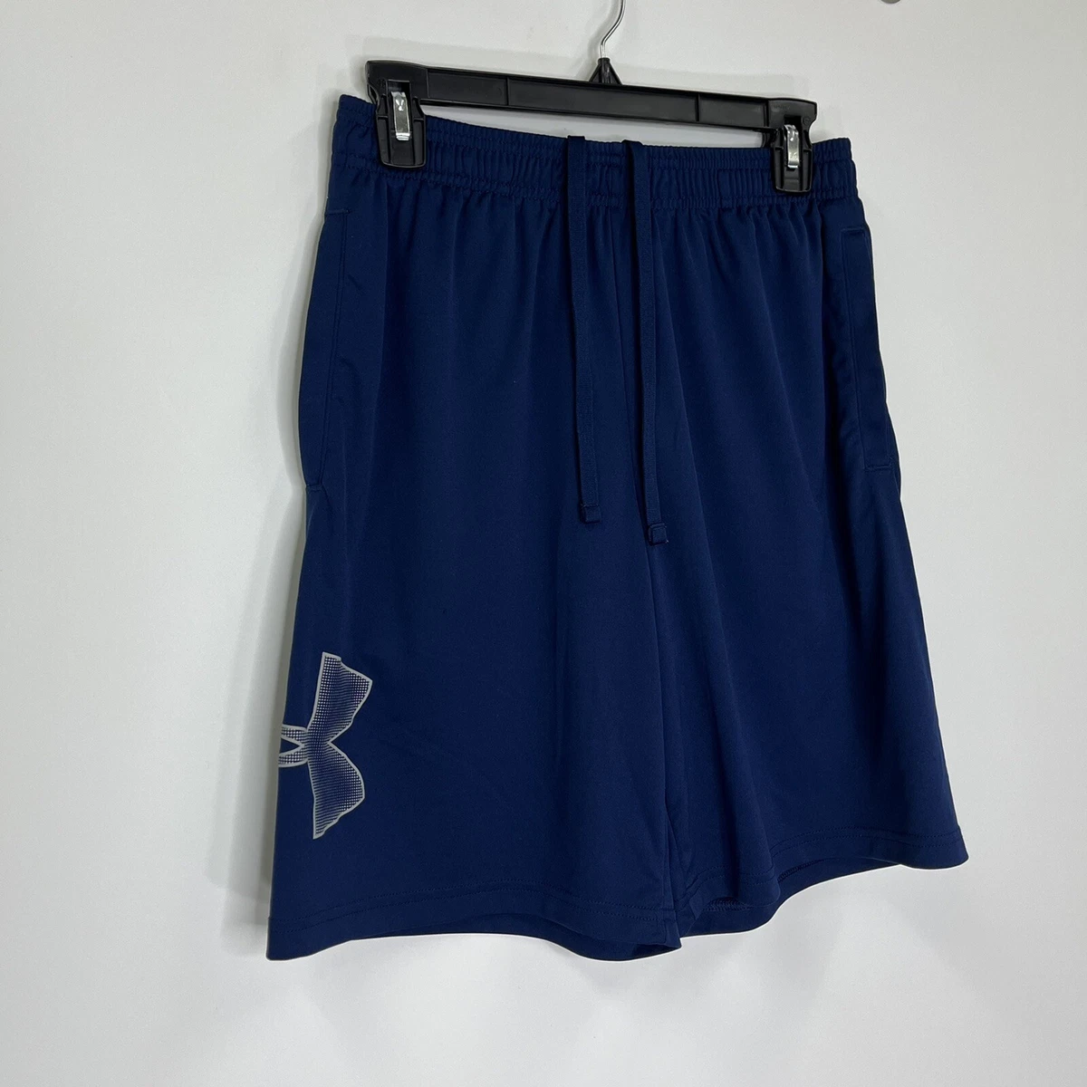 Navy blue top under armour shorts