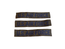 Lot of 3 Vintage US Air Force USAF OD Green Blue Branch Uniform Sew On Patches