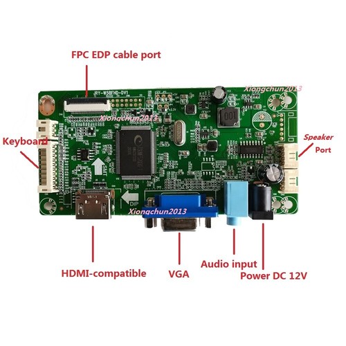 zestaw płyt kontrolera Zrób to sam EDP LED LCD VGA HDMI do panelu NV140FHM-N41 1920x1080 - Zdjęcie 3 z 7