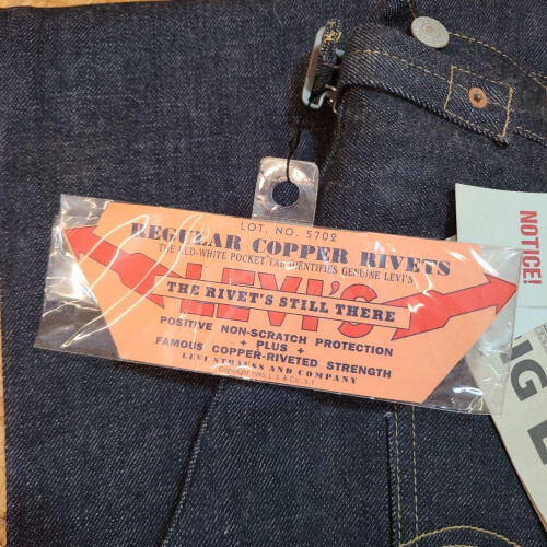 Levis S702-XX 10s model reissue 1996 Made in Japan Deadstock