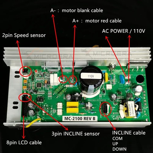 U-MC 2100-12A Treadmill Motor Controller MC-2100 REV B for Nordic Track - Picture 4 of 5