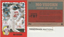Mo Vaughn BOSTON RED SOX TOPPS 2020 THROWBACK 1985 RAMBO SET 12 TBT 70 SP 666