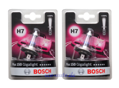 2x BOSCH Gigalight Plus 150 H7 12V 55W für VOLVO V90 II XC60 II XC70 II XC90 I