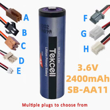 Batería de iones de litio 3,6 V 2400 mAh AA SB-AA11 14500 no recargable con enchufe F/PLC
