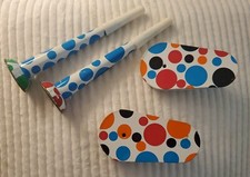 Vintage Set of 4 Tin Noise Makers MADE IN USA