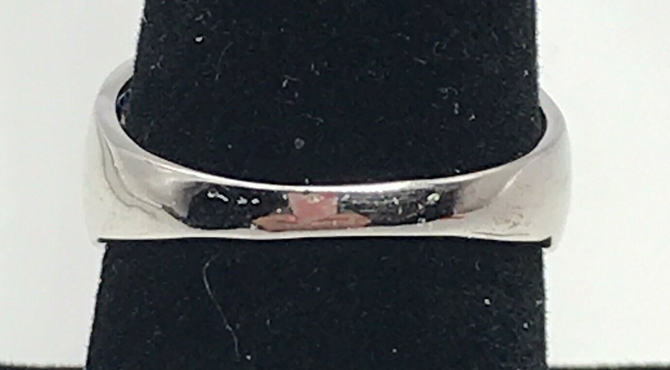 Sterling Silver Scrollwork Blue CZ Ring Solitaire… - image 5