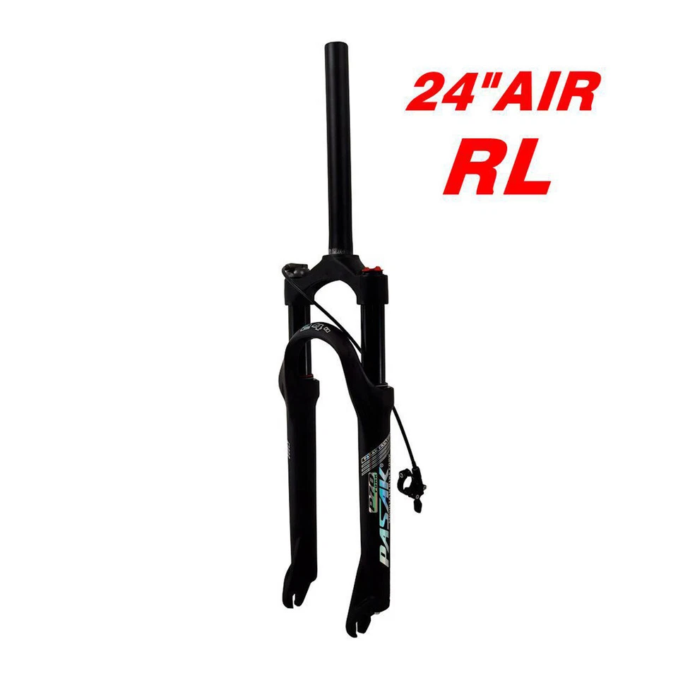 Mountain Bicycle Air Fork 24" Bicycle Suspension Remote Disc Brake QR 9mmx100mm - Image 3 of 4