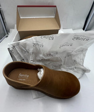 Sanita Woman's Clogs Hinsdale Microfibre Cognac 15 Color Size 39 / 8.5 478106