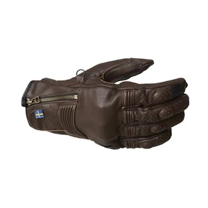 Halvarssons Hofors Motorcycle Gloves Leather Ce Brown