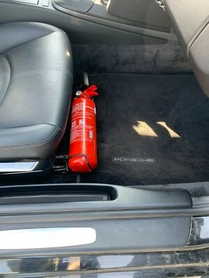 F4 FABRICATION Fire Extinguisher Mount for Porsche Cayman Boxster 718 - Secure Your Safety!