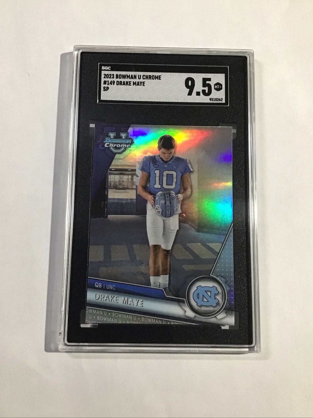 DRAKE MAYE 2023 BOWMAN U REFRACTOR CHROME VARIATION SSP # 149 SGC 9.5 🔥💎 RARE