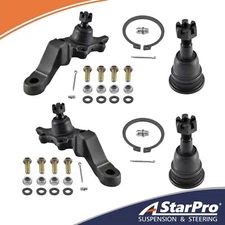Front 4pcs Upper & Lower Ball Joints For 1995-2004 Toyota Tacoma 2.4L 2.7L 3.4L