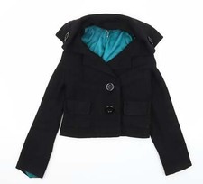 Stark Womens Black Jacket Coat Size 10