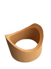 Schamotterohr Wolfshöher TONWERKE Sattelstück Länge 8,5 cm