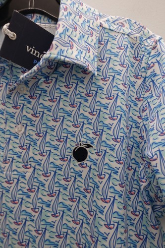 $55 NWT Vineyard Vines Summer Sport Polo Shirt Boys Sz Small (8-10) - Picture 5 of 6