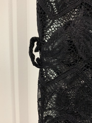 Hotouch Swimsuit Cover Up Women's XS Lace Bikini Beachwear Sheer Leaf Chevron - Picture 11 of 12