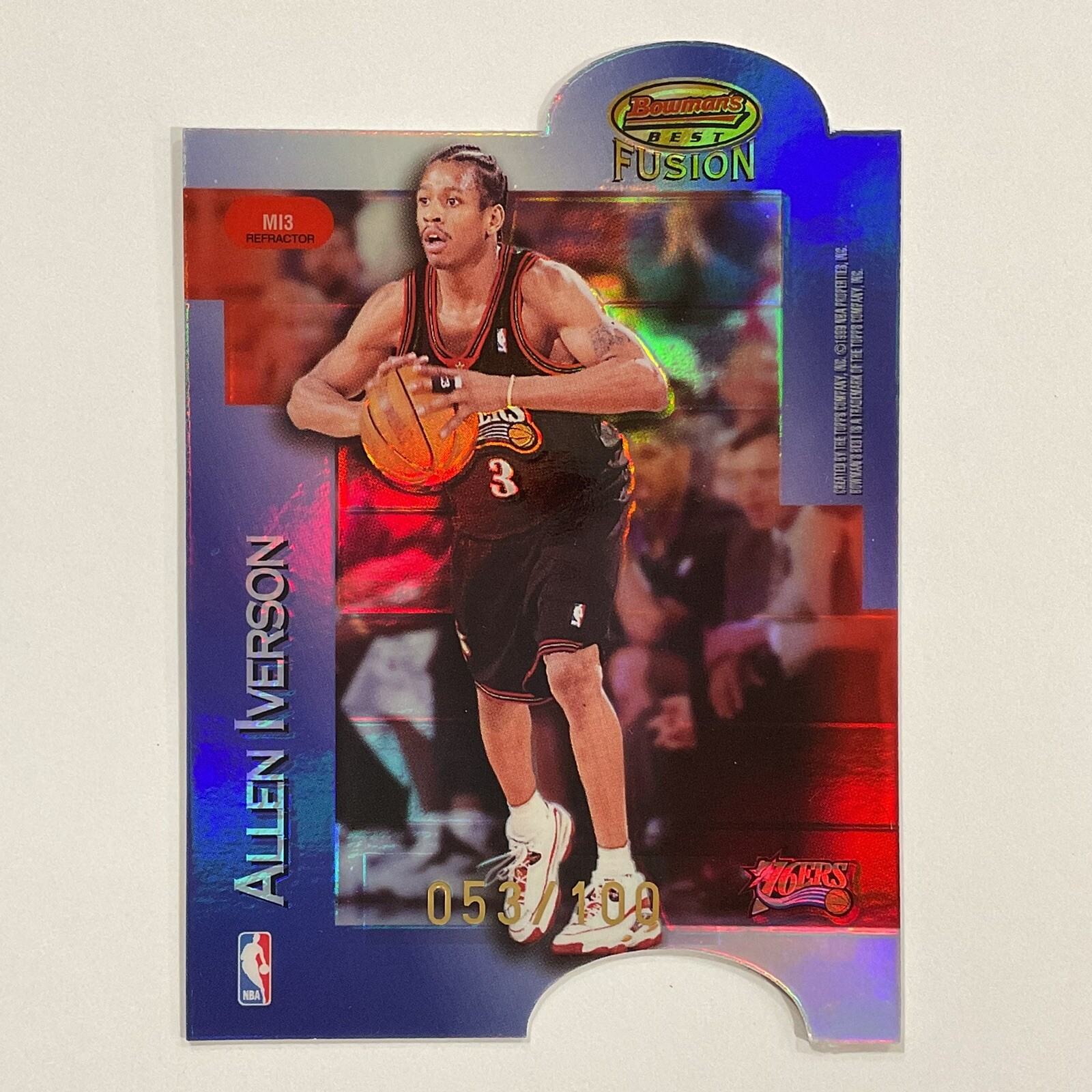 1998-99 Bowman’s Best Fusion Refractor #M13 Allen Iverson/Anfernee Hardaway /100