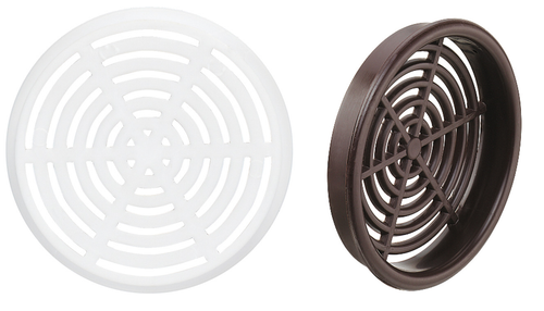 Lüftungsgitter Rund Kunststoff 80 Mm, Weiß, Inkl. Insektenschutz - Ho - Foto 8