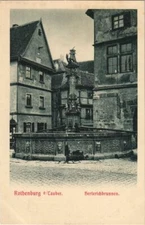 Old postcard postcard Rothenburg-Herterichbrunnen GERMANY (1075813)