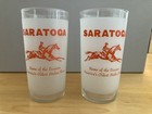 Vintage Saratoga Travers Glasses Souvenir Tall Set Of 2 — photo 1