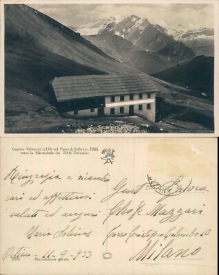 Passo Sella Ospizio Valentini Beautiful Image Of The Trentino Refuge N.60396